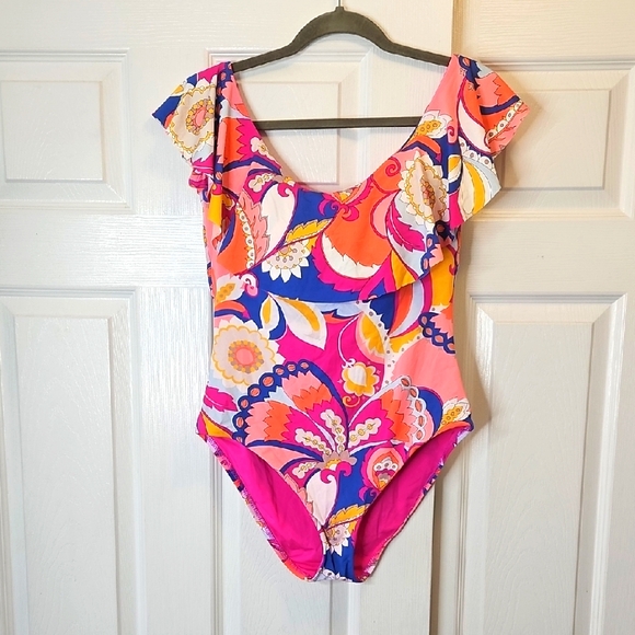 Trina Turk | Swim | Trina Turk Colorful Floral Swimsuit | Poshmark